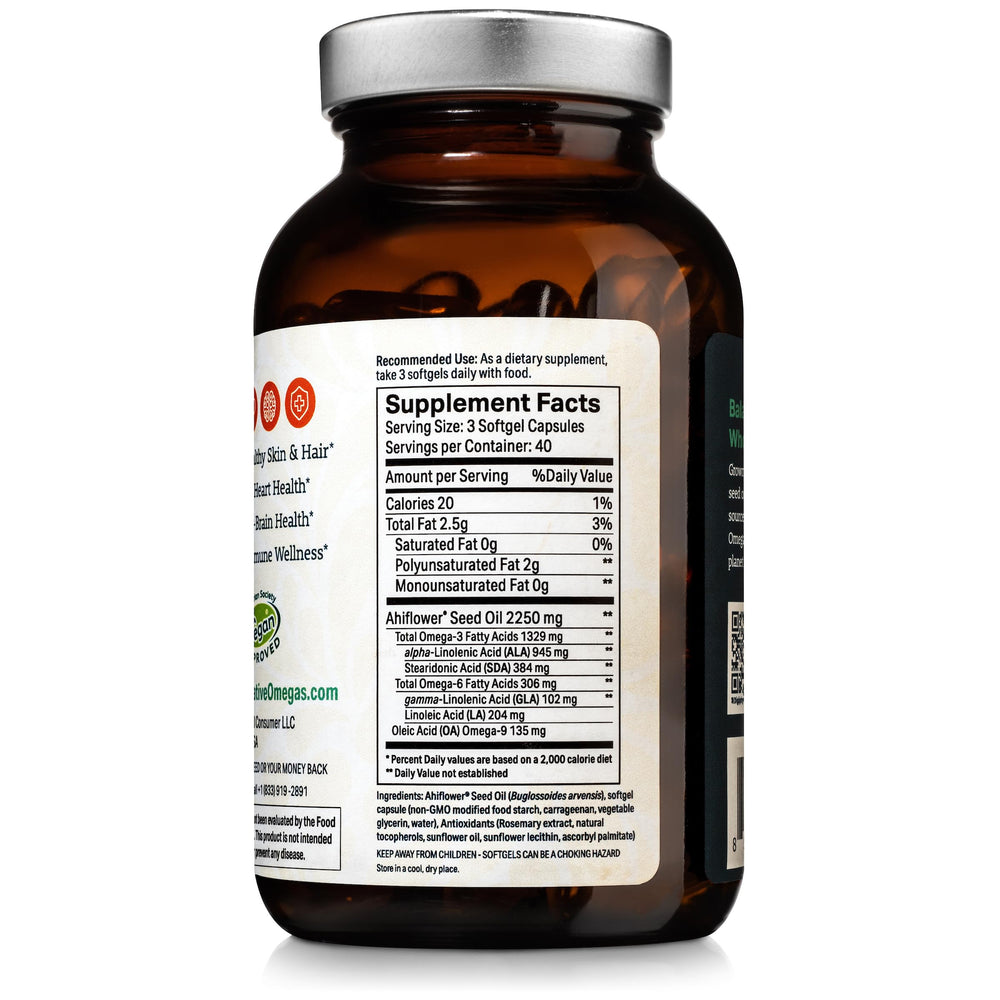 Vegan Approved badge for Ahiflower