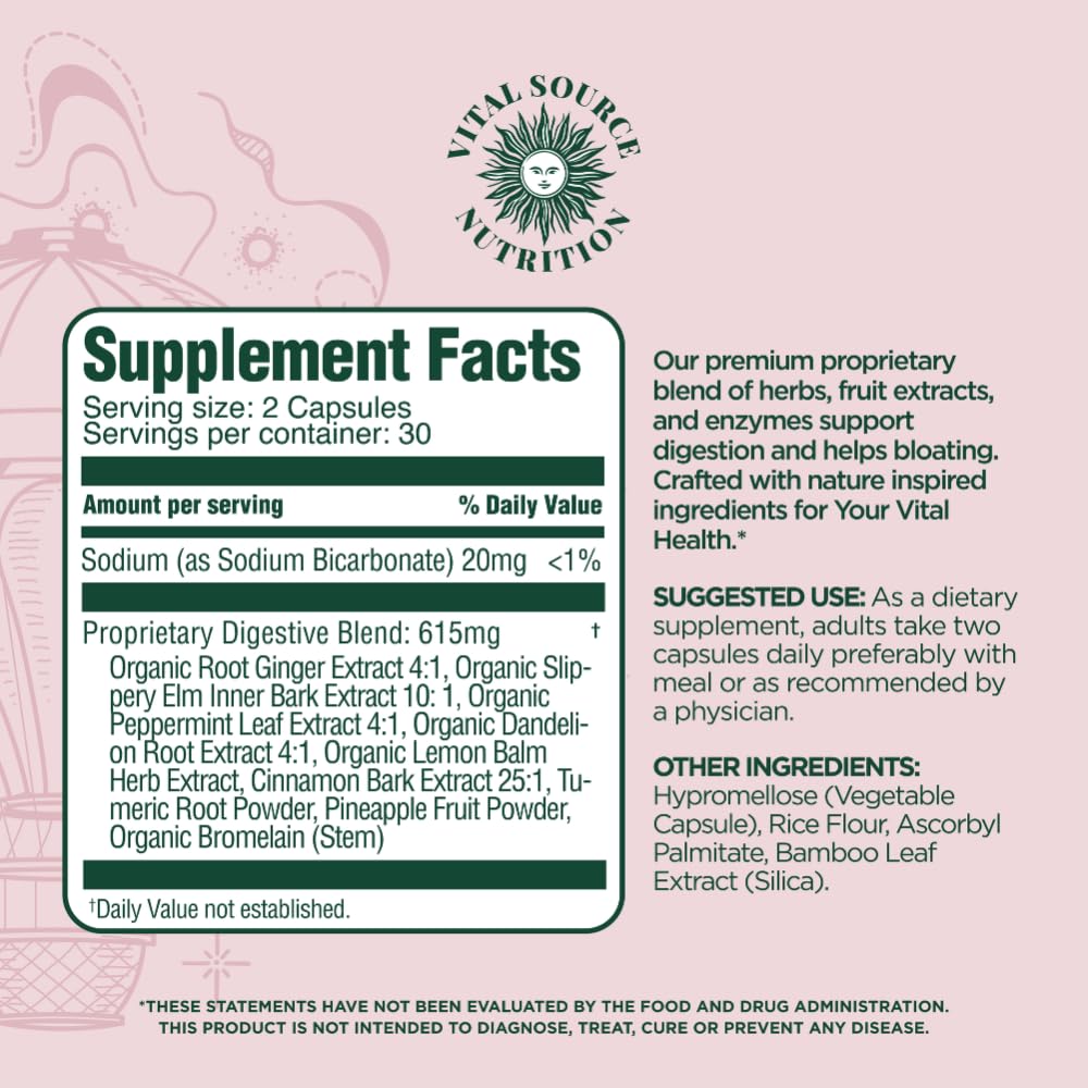 Pineapple bromelain and herbal extracts in AiRi Debloat formula