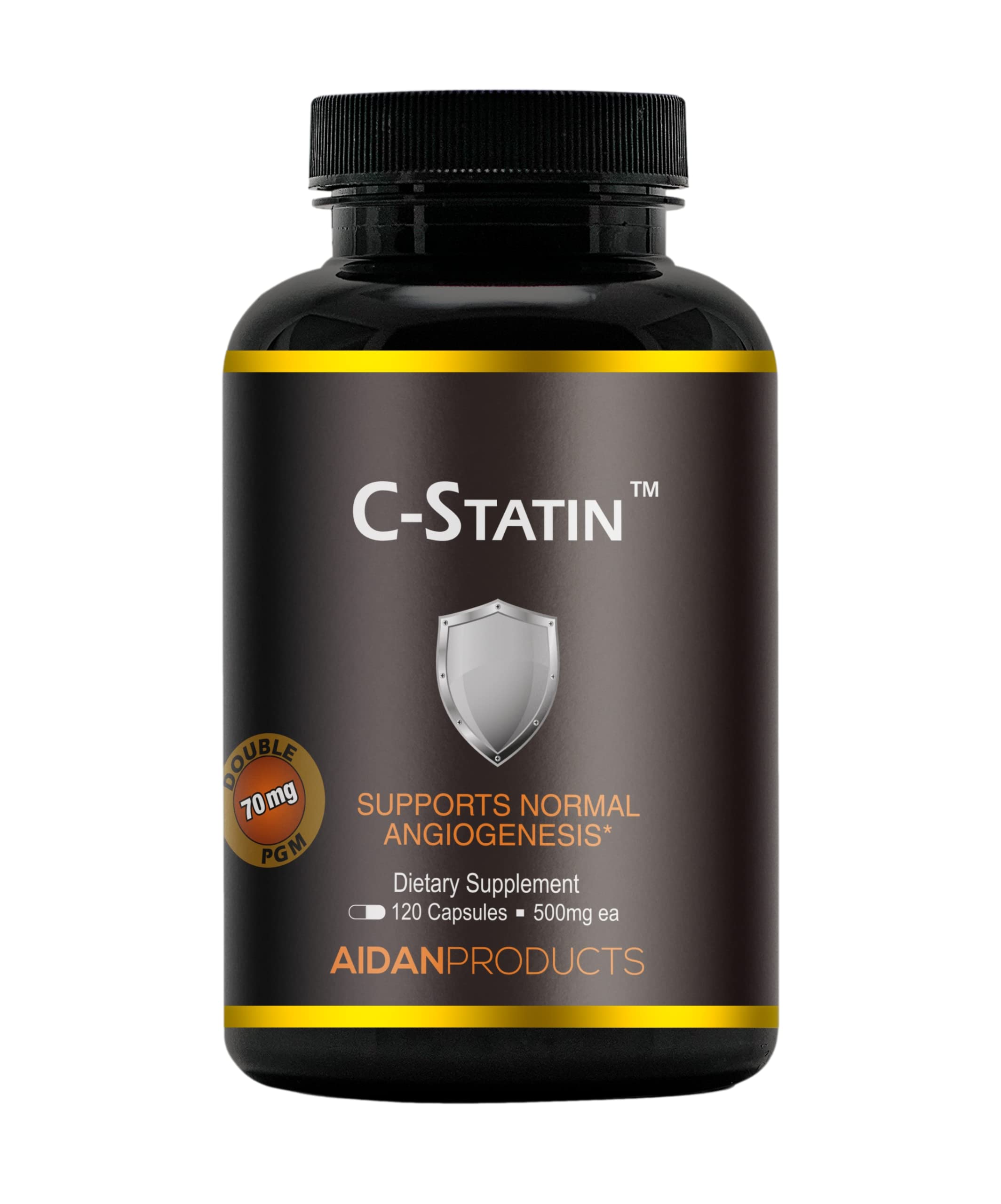 Aidan C-Statin bottle and 120 capsules