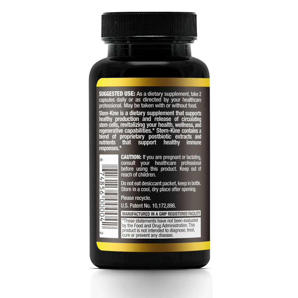 Front label of Aidan Stem-Kine Stem Cell Supplements