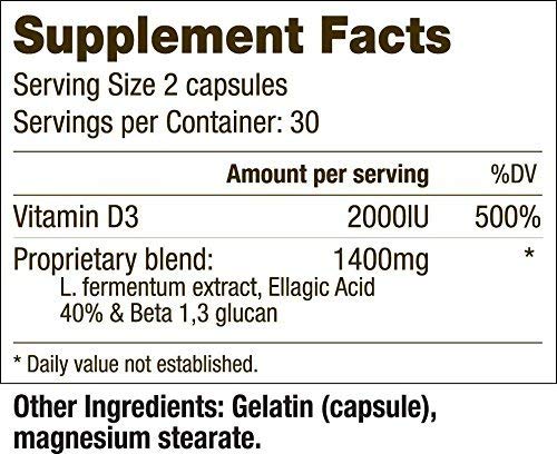 60 capsules per bottle detail