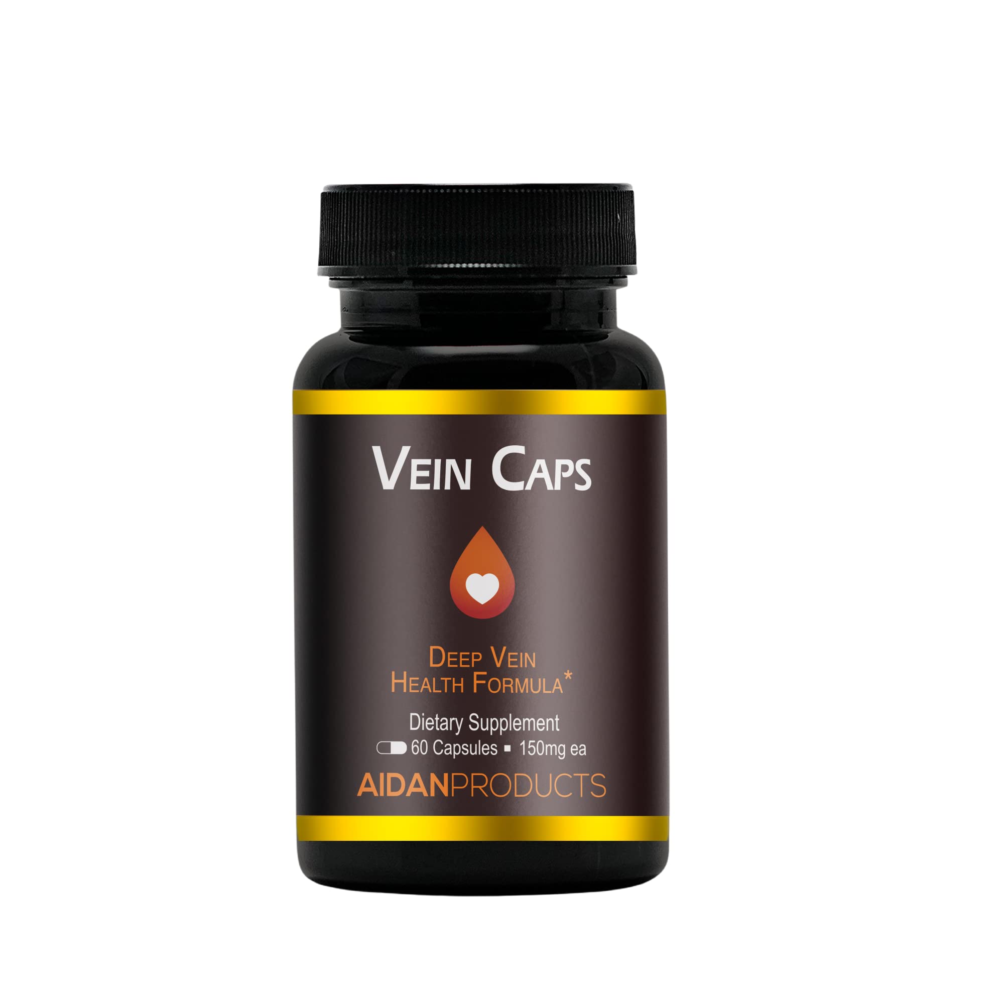 Aidan Vein Caps bottle and packaging