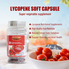 Close-up of Lycopene 100mg softgel capsule