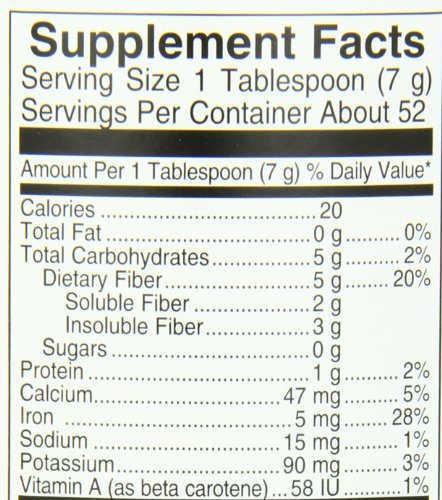 Close-up of herbs and psyllium in AIM Herbal Fiberblend