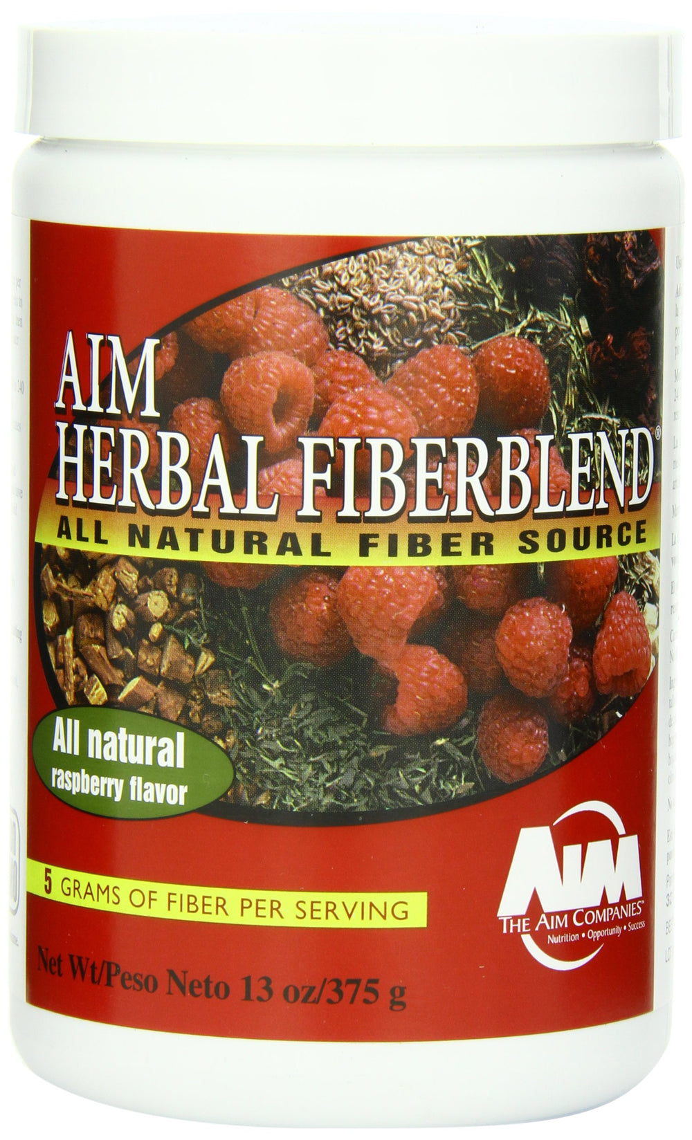 AIM Herbal Fiberblend Raspberry 13 oz canister