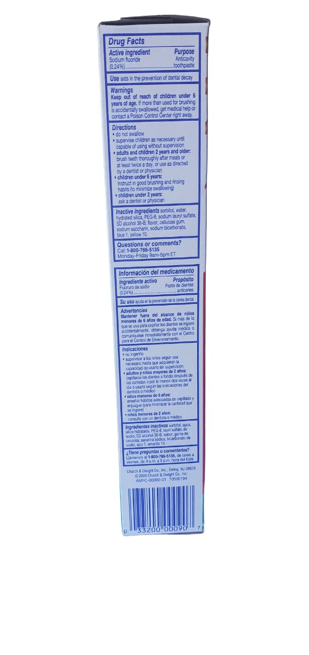 Pack of four AIM toothpaste tubes (5.5 oz each, 22 oz total)