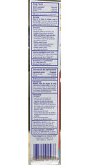 Close-up of product label showing sodium fluoride 0.24% active ingredient and NDC 10237-633-45
