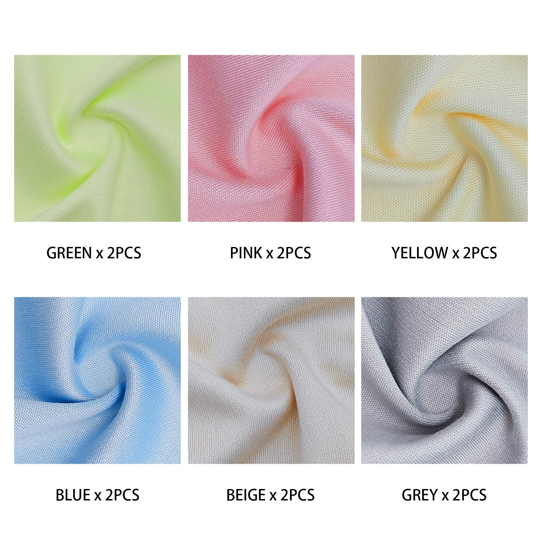 AIMI 12-pack assorted colors microfiber cleaning cloths product image