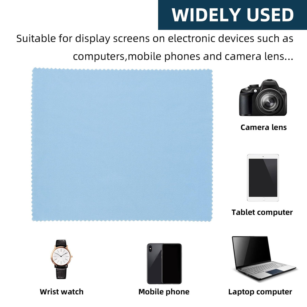 Microfiber cloth cleaning an LCD TV screen