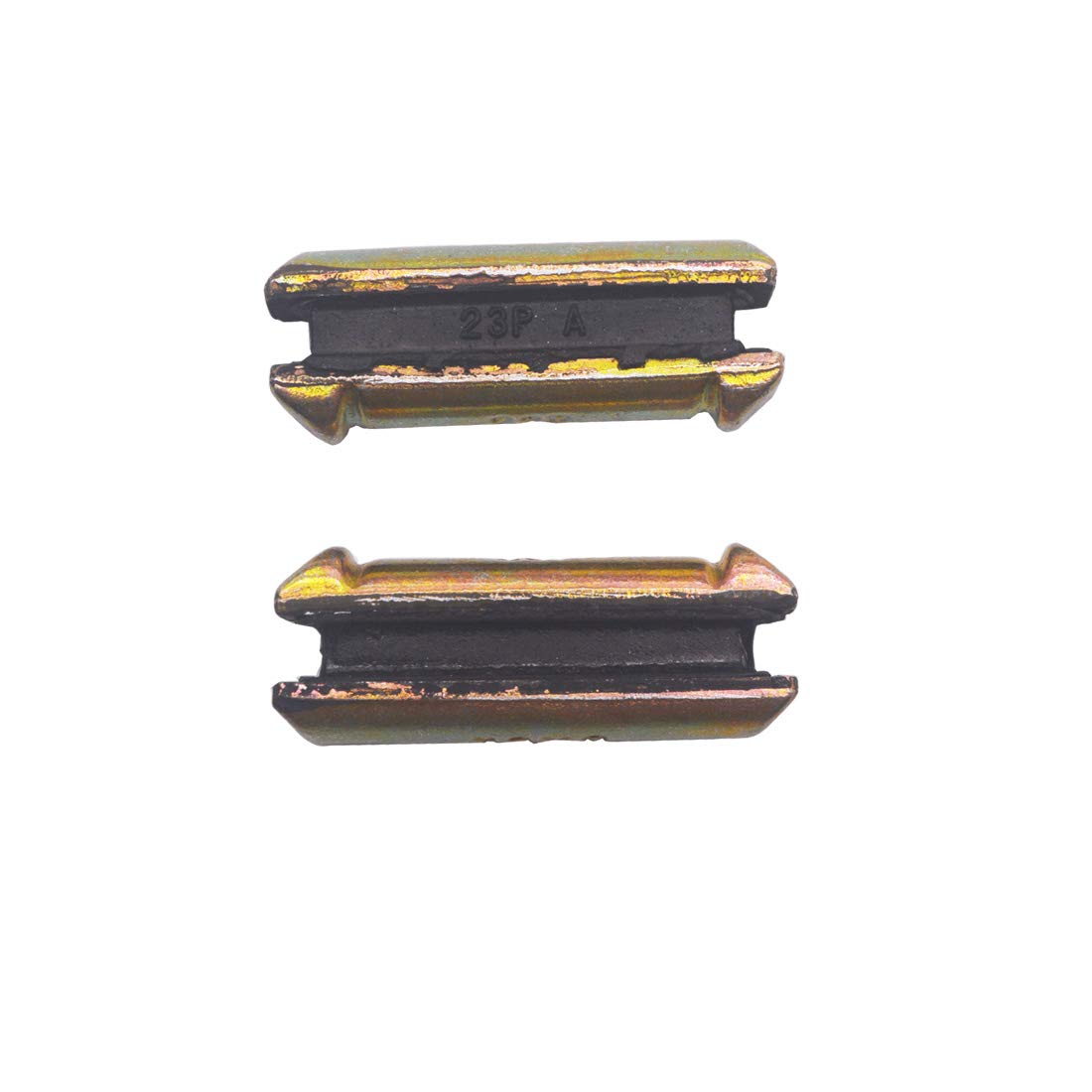 Case/Bobcat compatible yellow bucket tooth pins in yellow