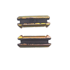 Case/Bobcat compatible yellow bucket tooth pins in yellow