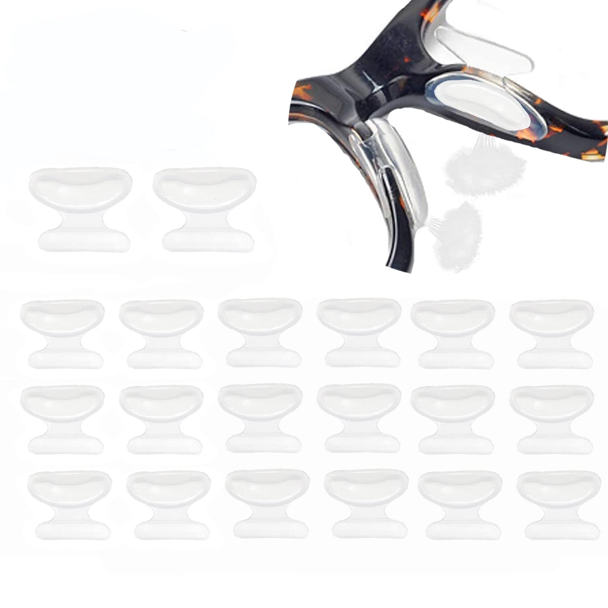 Air Bag Nose Pads Butterfly Shape close-up with 1.31 x 1.41 cm size