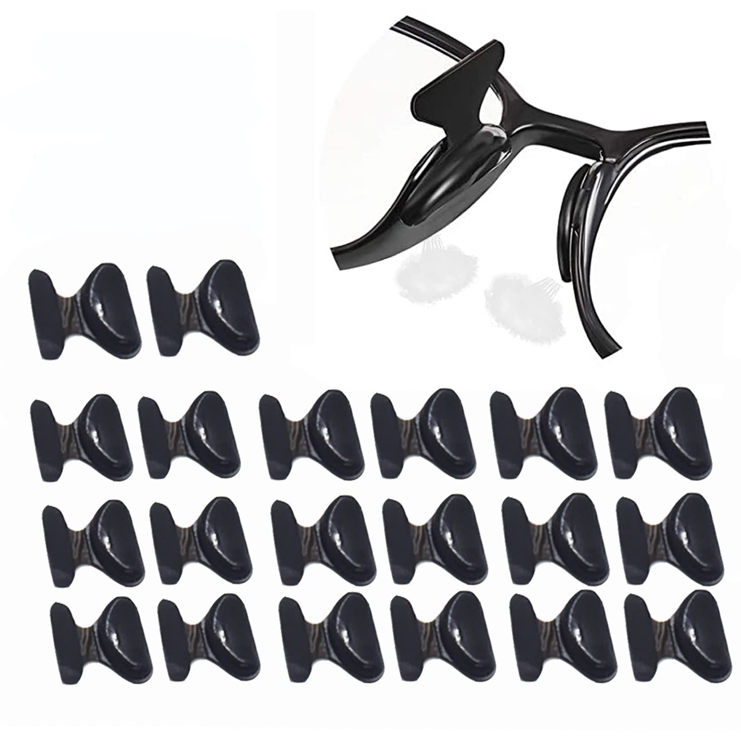 Air Bag Nose Pads Butterfly Shape, Black