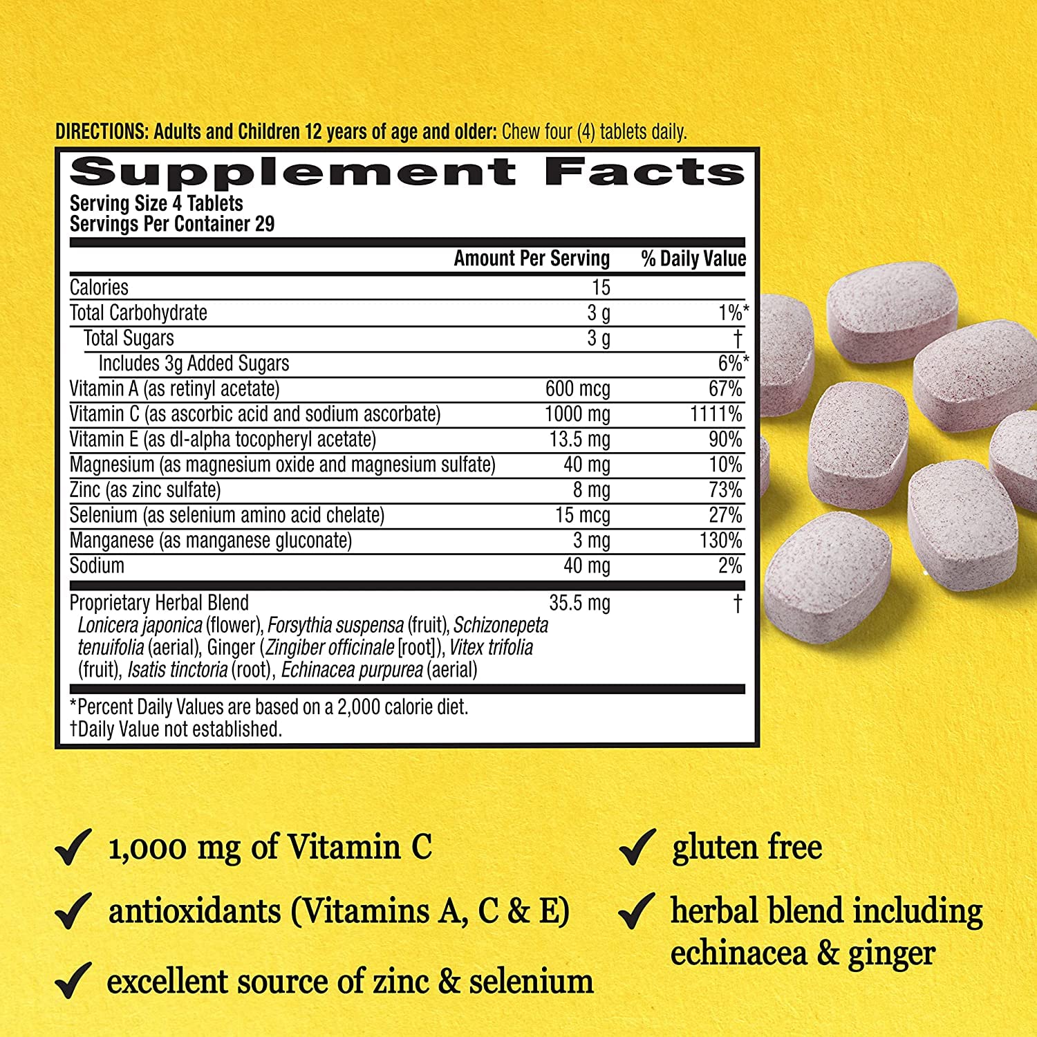 Packaging box and bottle for Airborne immune support chewables