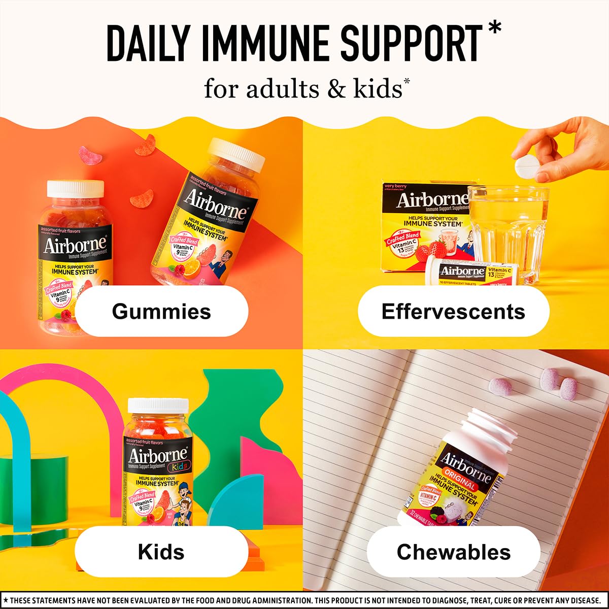 Airborne 2-pack box of immunity gummies