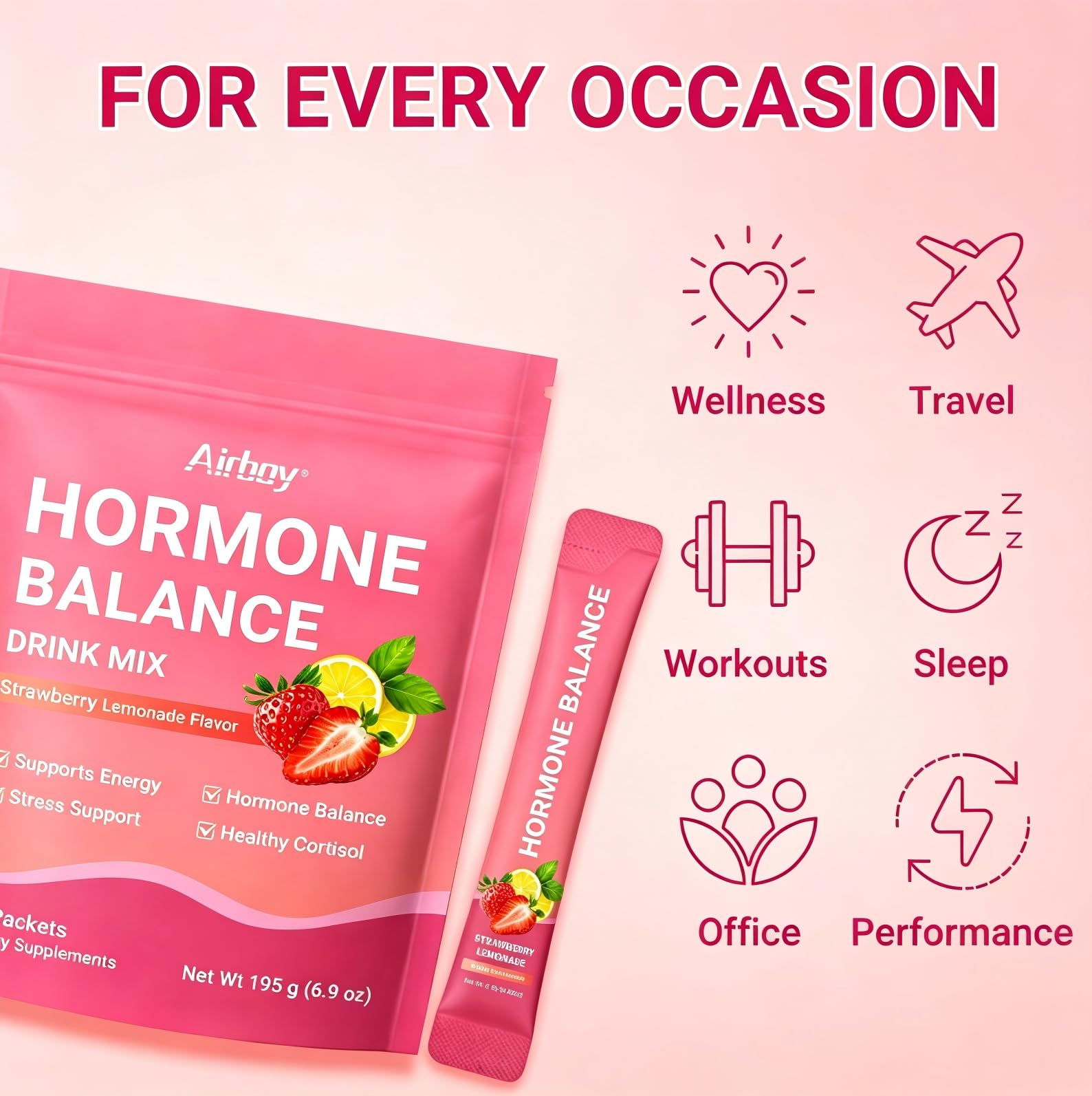 Airboy botanical and vitamin display highlighting natural ingredients and clarity