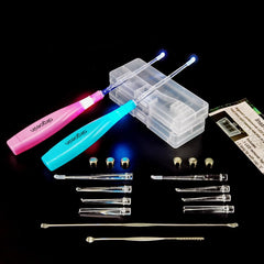 Airgoesin upgraded 2-light LED tonsil stone remover tool with LED light