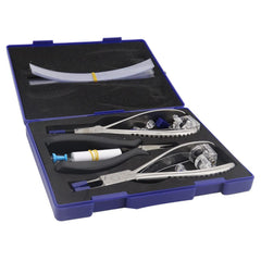 AISITESY rimless glasses repair kit with pliers and tools in blue packaging