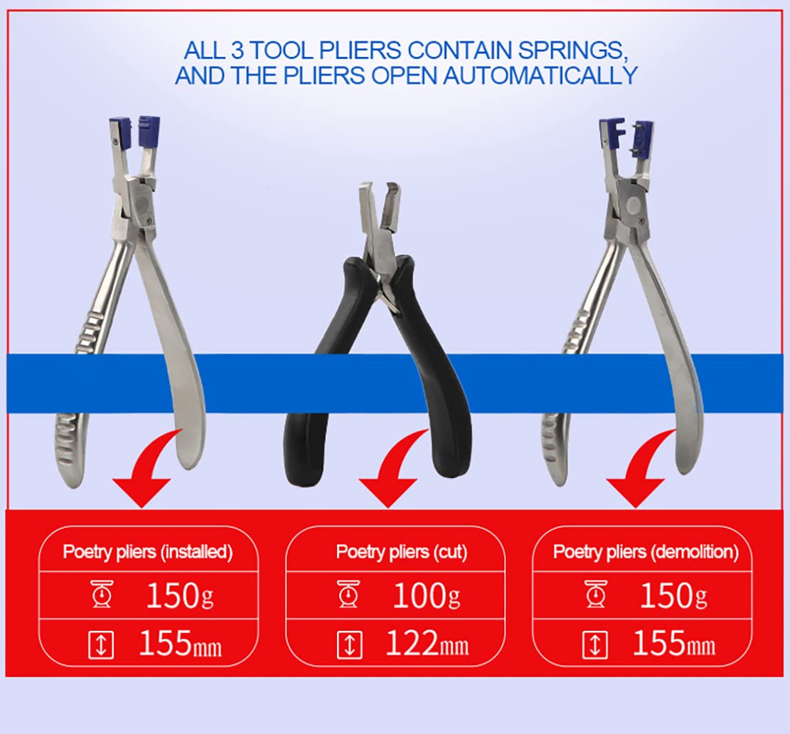 Compact portable eyewear repair kit in blue box