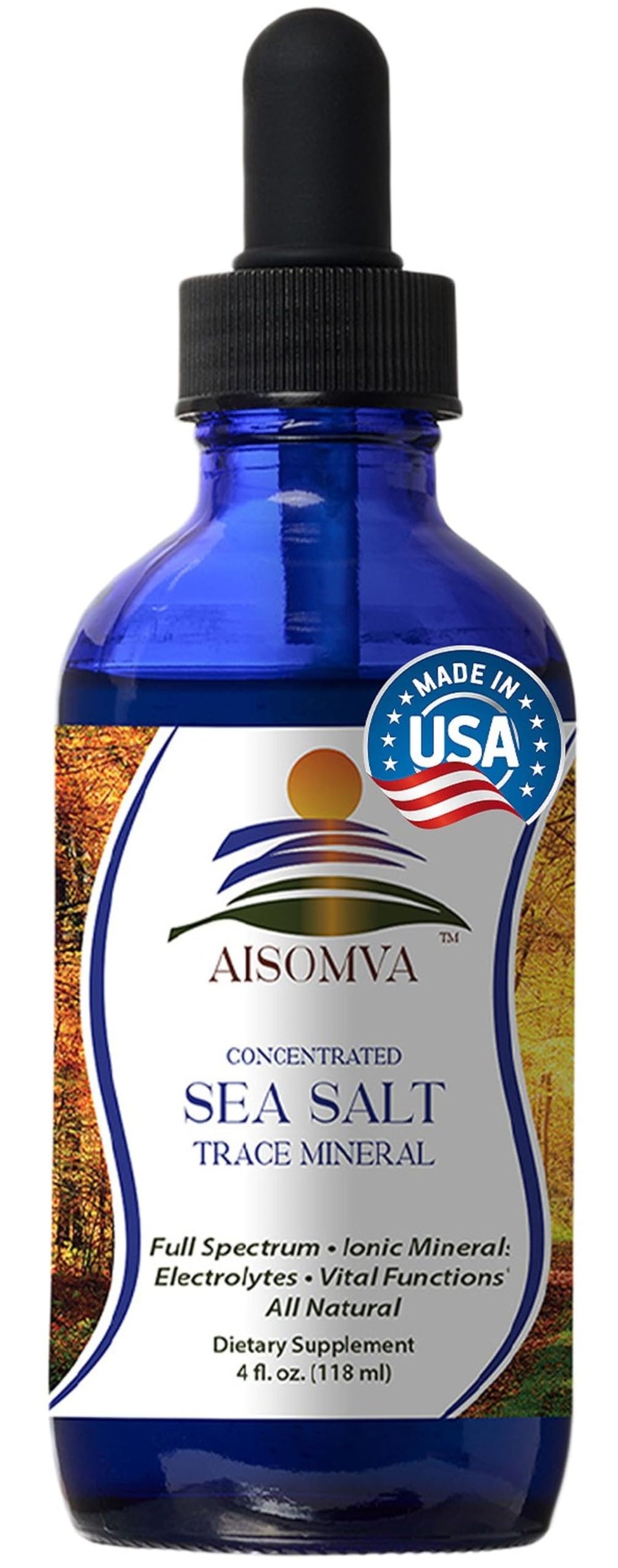 AISOMVA Sea Salt Drops 4 oz bottle