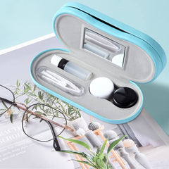 Interior showing the glasses side and contact lens side