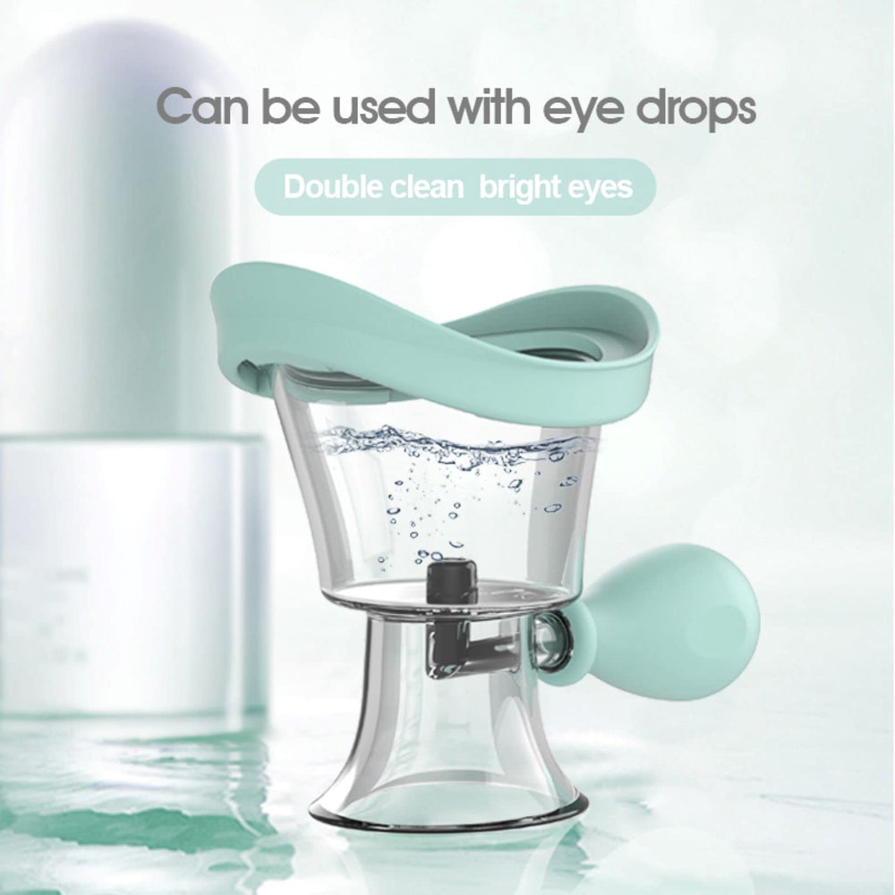 Eye wash cup filled with water ready for use