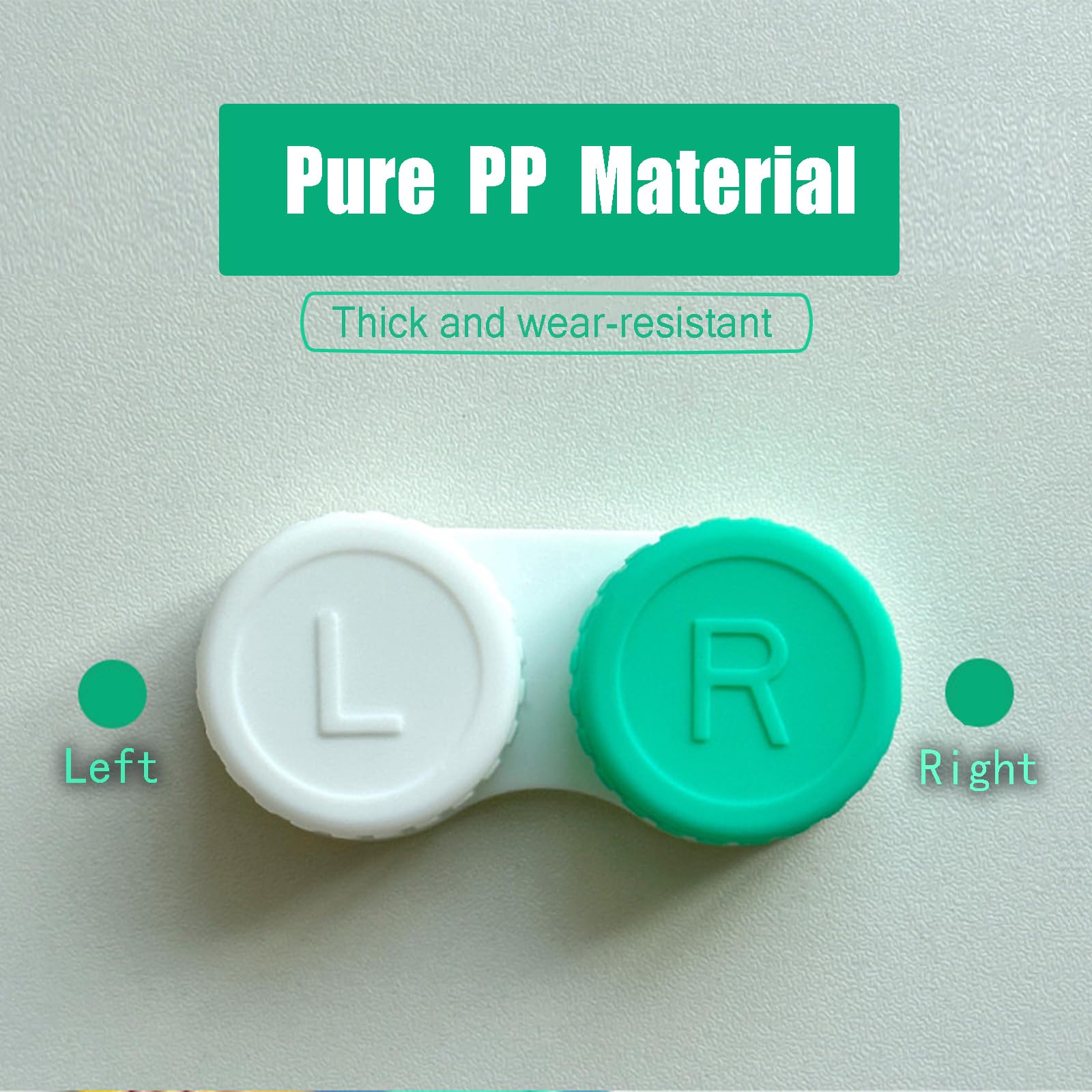 L and R markings on lid to prevent mix-ups