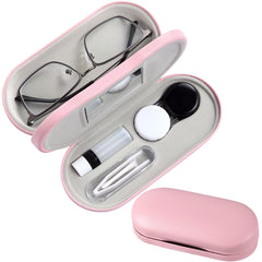 Exterior view of AITIME marble 2-in-1 contact lens case and eyeglasses case