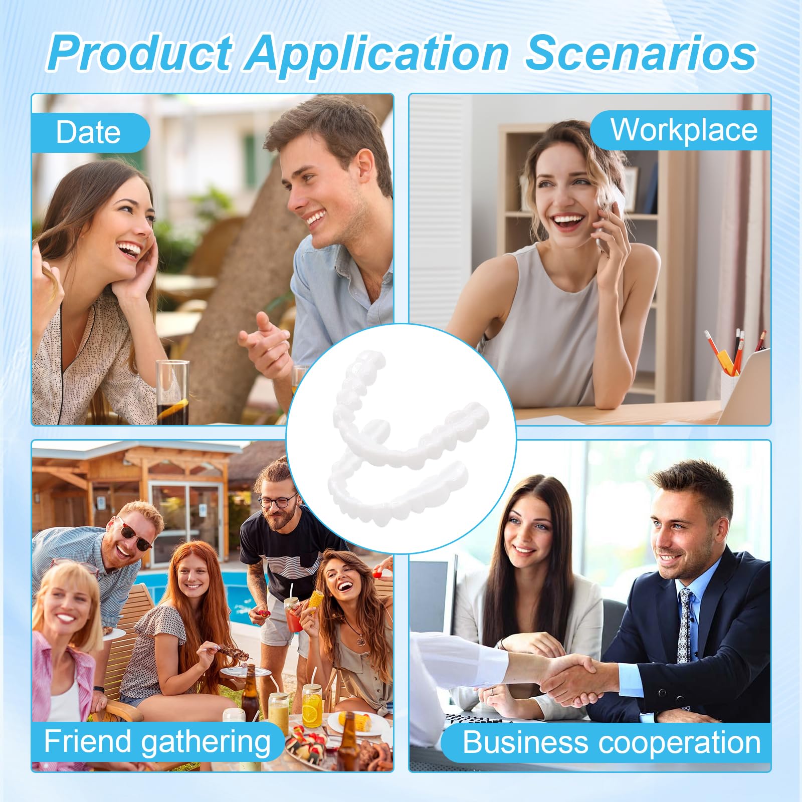 Veneers packaging and included accessories