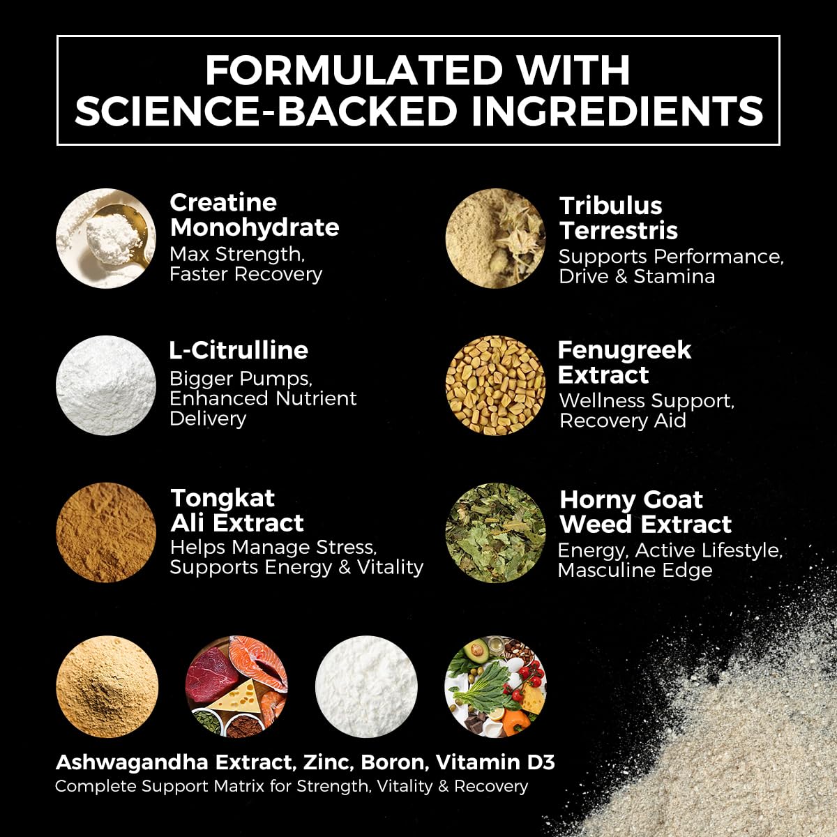 Hormonal health support: Zinc, Boron, Vitamin D3 on AiVital packaging