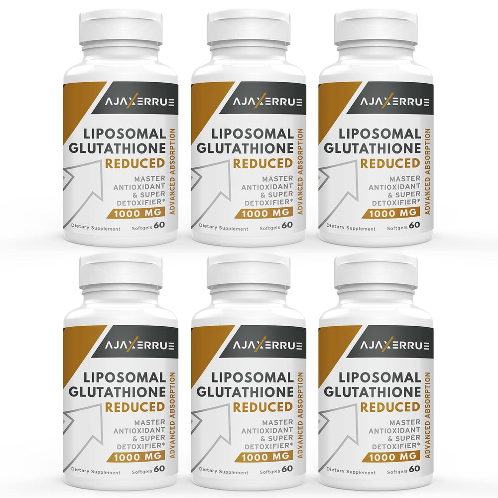 AJAXERRUE 1400 mg Liposomal Glutathione softgel bottle