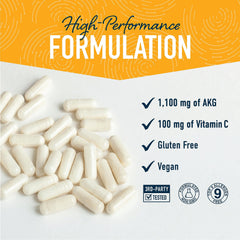 180 vegan capsules in bottle