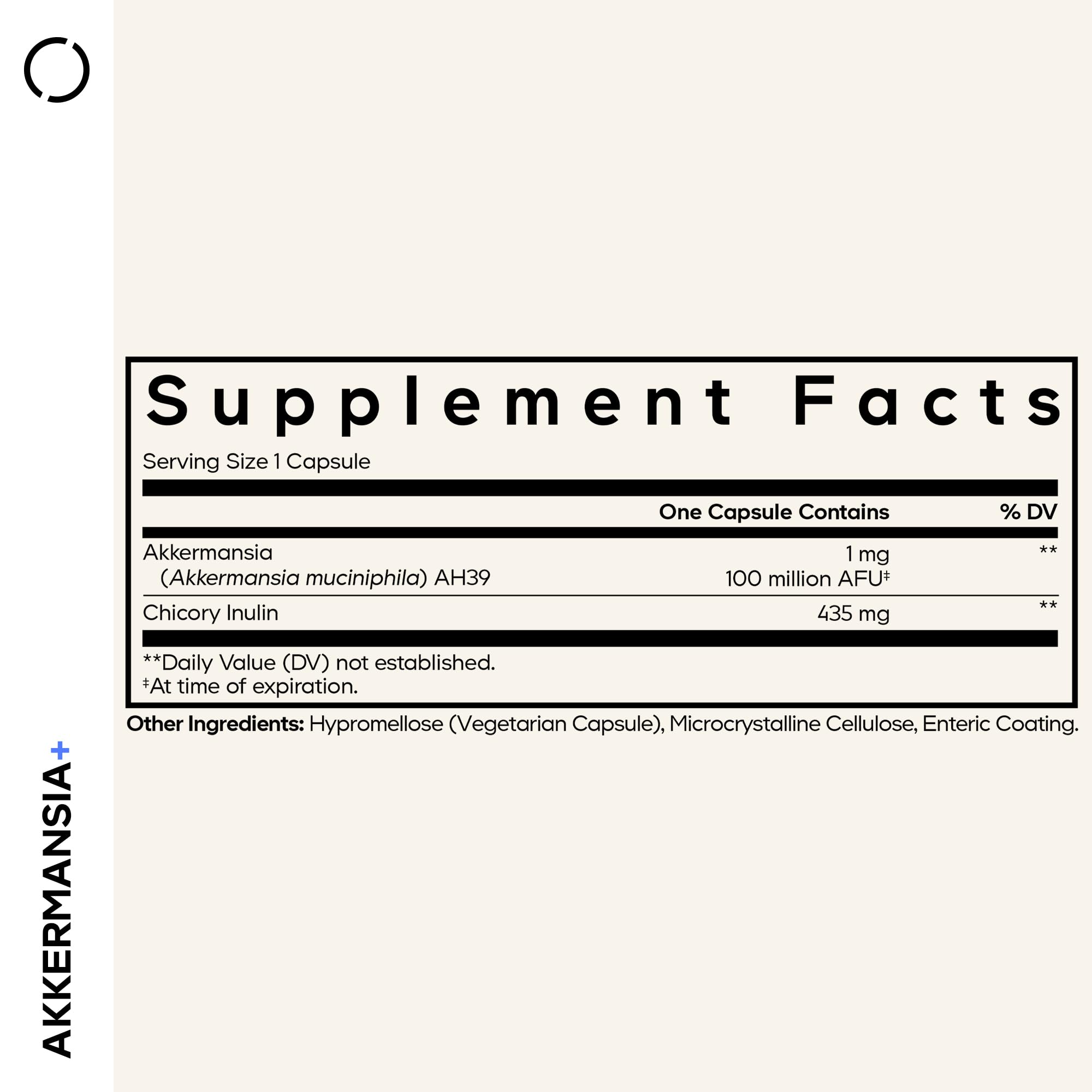 Close-up of Akkermansia muciniphila capsules