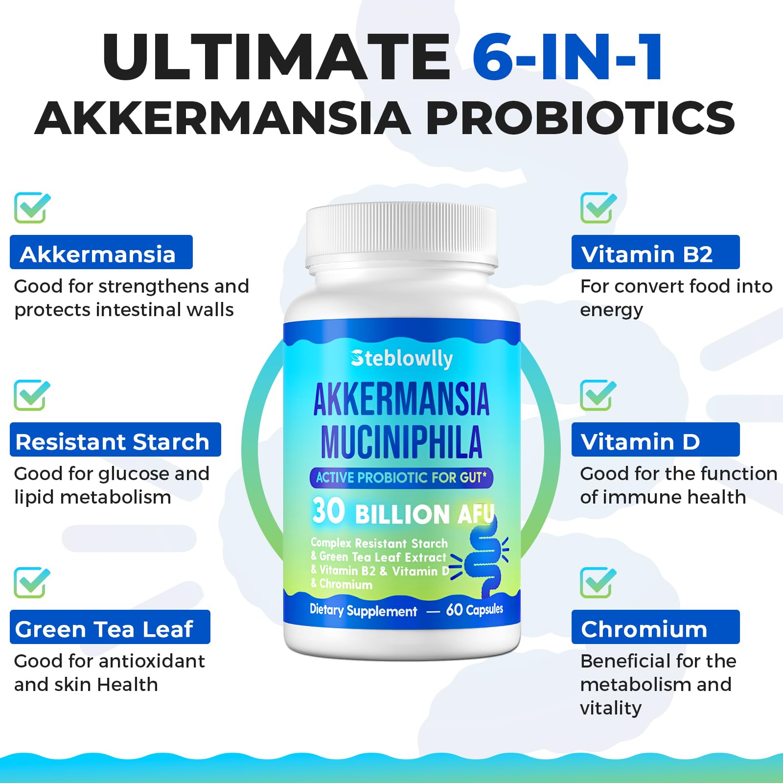 Graphic illustrating GLP-1 support and gut health