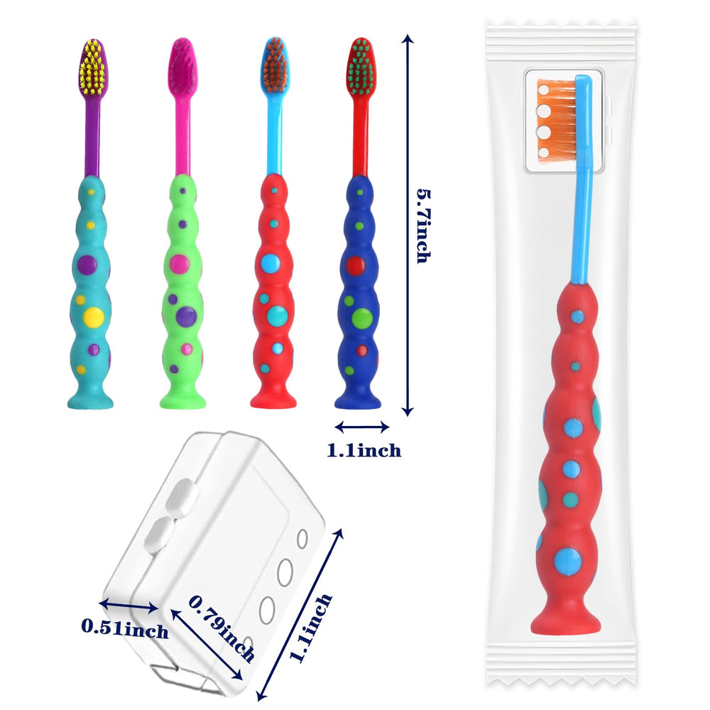 Green candy-themed kids toothbrush with soft bristles and suction cup