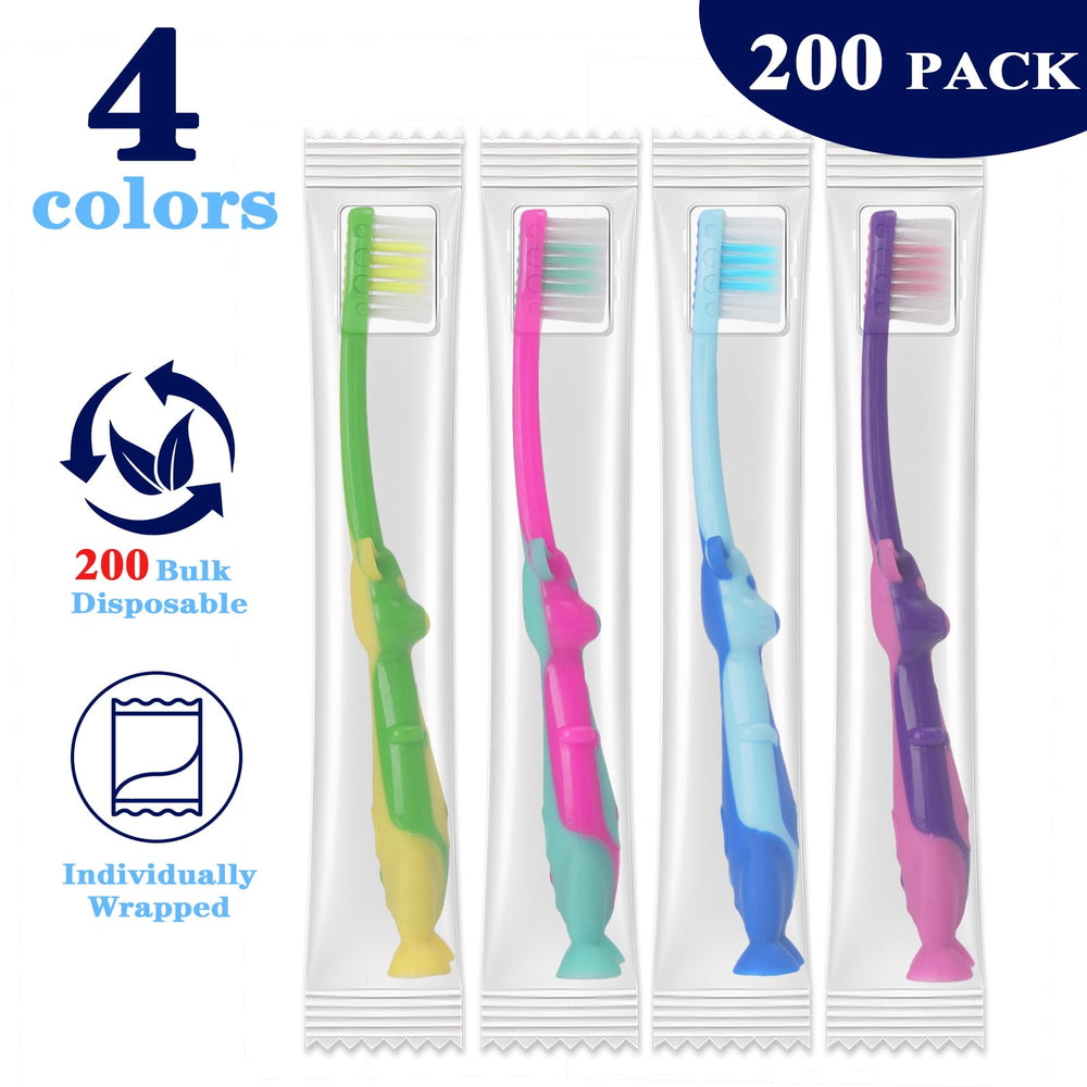 Pink kangaroo-designed kids toothbrush with soft bristles and suction cup