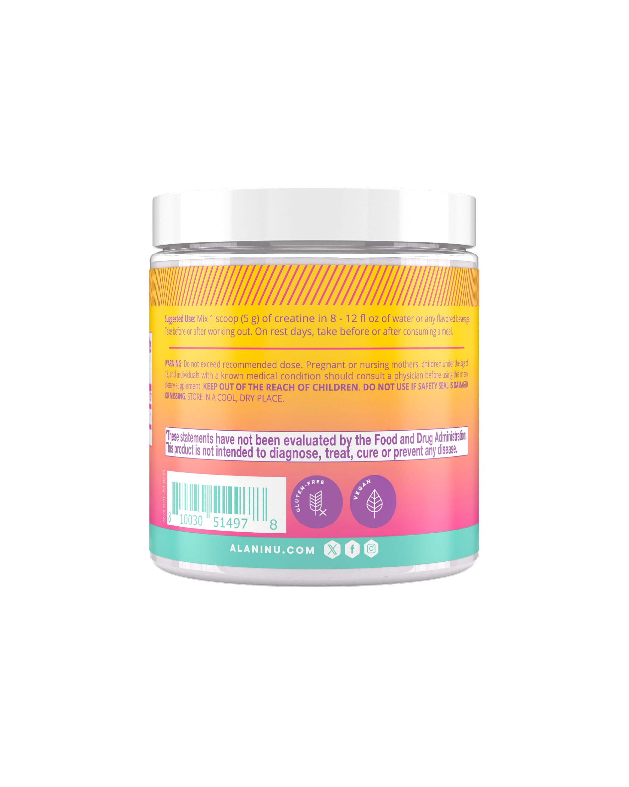 Micronized creatine monohydrate powder texture for easy mixing