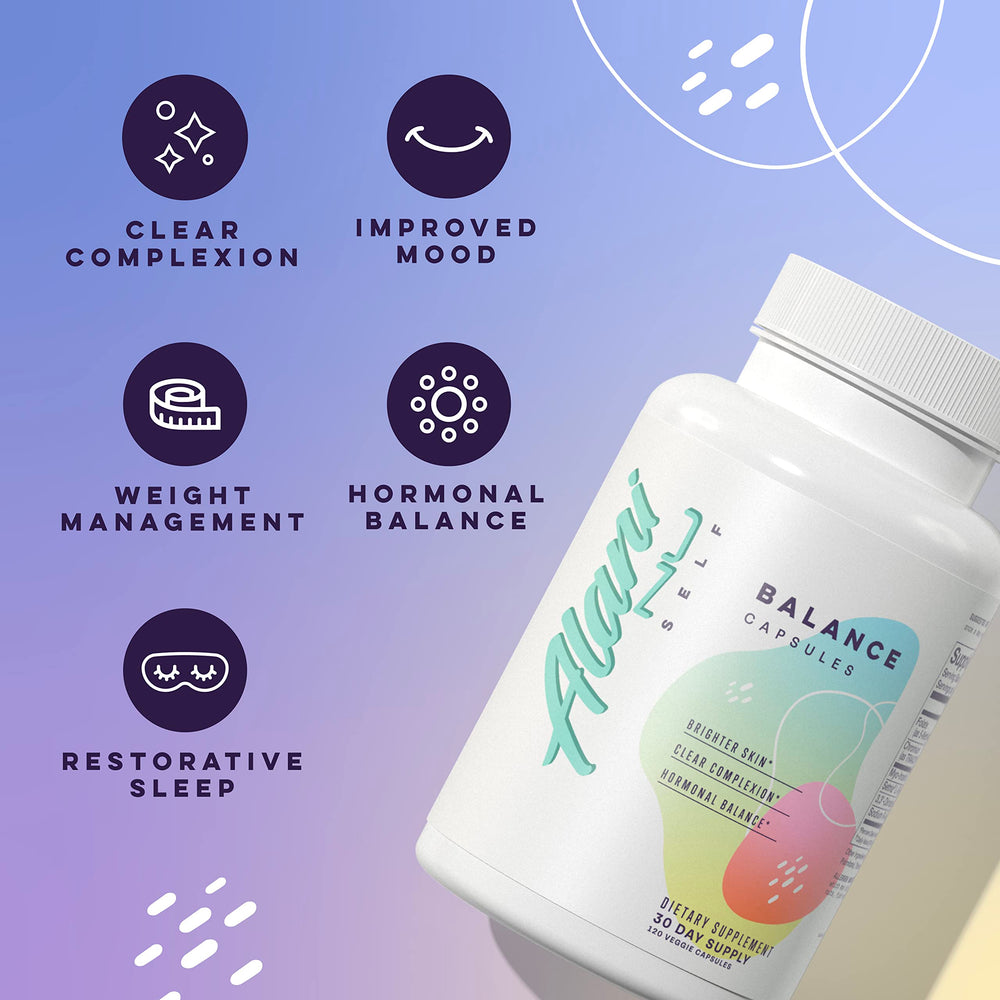 Close-up of L-Glutathione text on the Alani Nu Hormonal Balance label