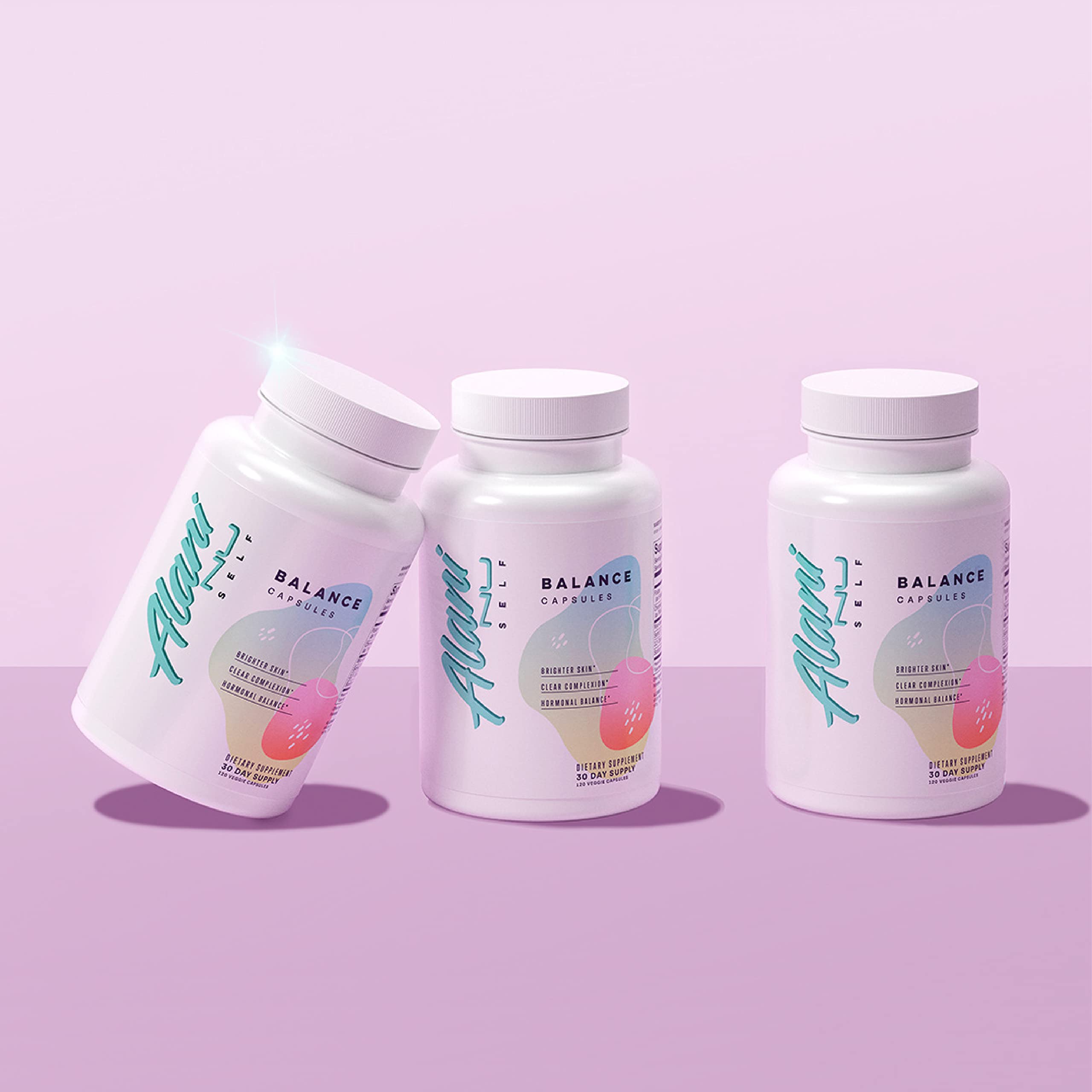 Back label area of Alani Nu Hormonal Balance bottle