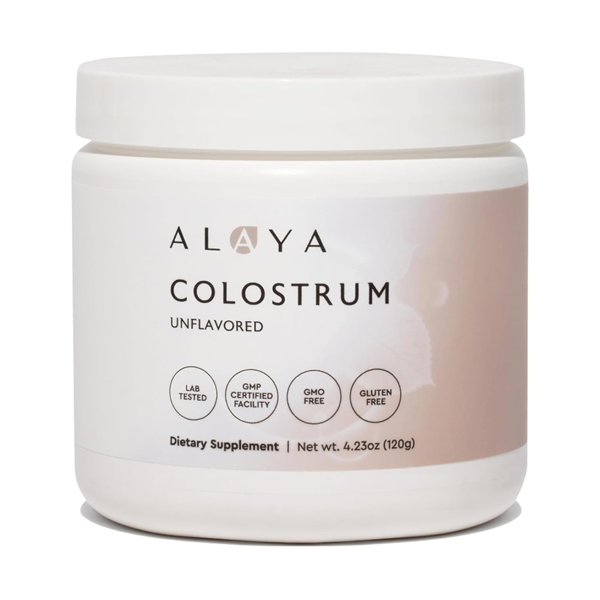 Alaya Naturals Bovine Colostrum Powder packaging