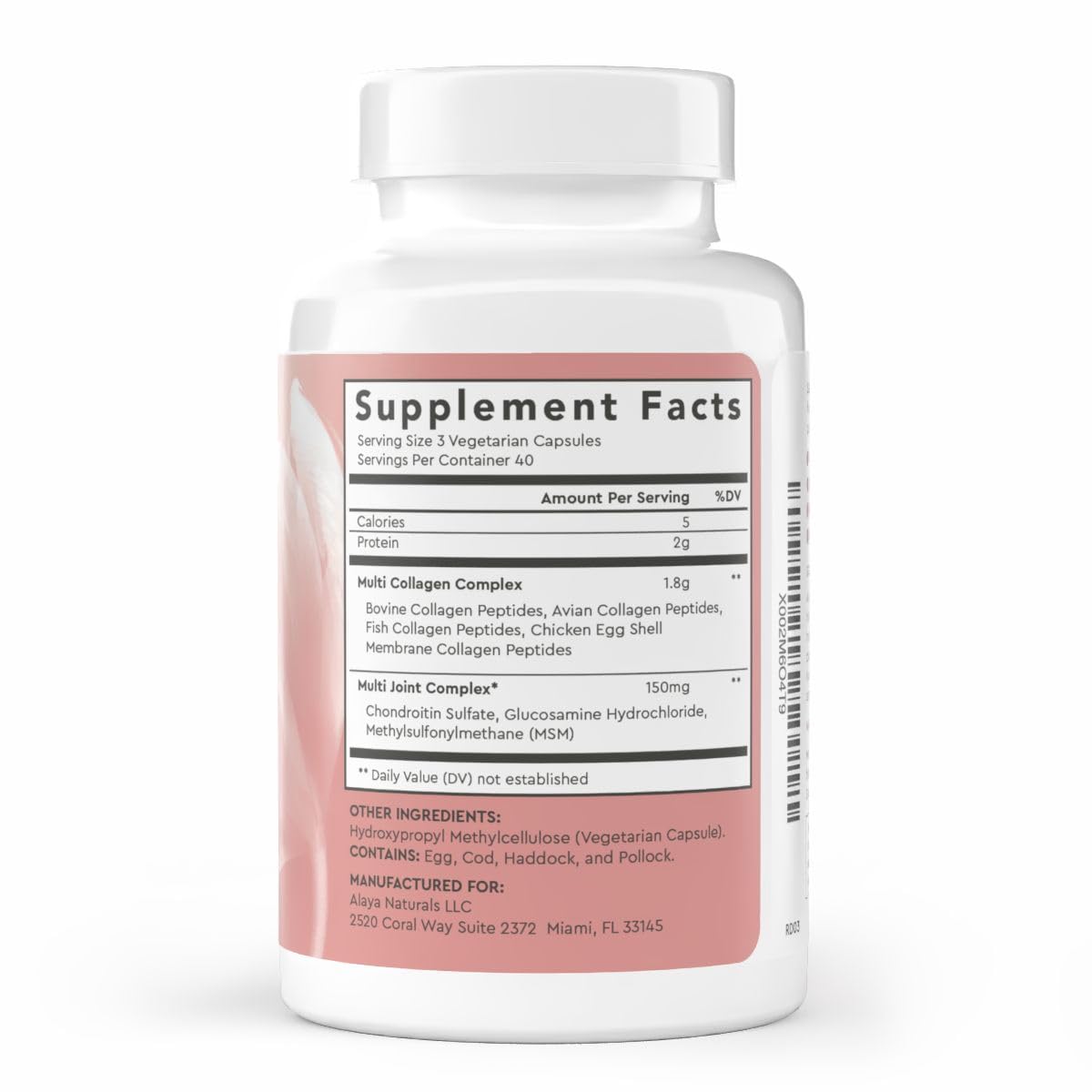Illustration of collagen types I-V-X from multiple sources