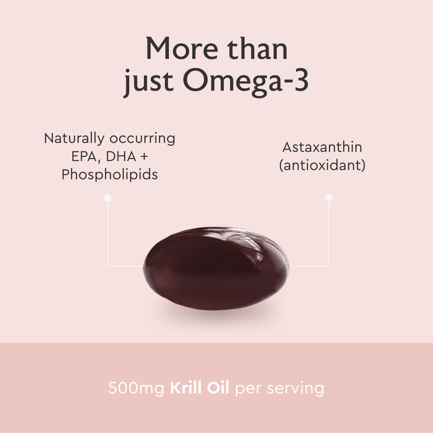 EPA and DHA omega-3s in krill oil with phospholipids