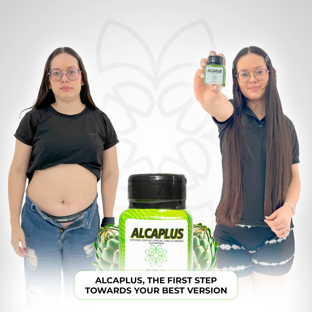 ALCAPLUS appetite-control capsules close-up hints snack reduction possibilities.