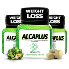 ALCAPLUS detox bottle label shows a natural detox option for daily wellness.