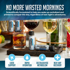Alcohol Armor Recovery Shot ingredients DHM and milk thistle for liver-supportive potential
