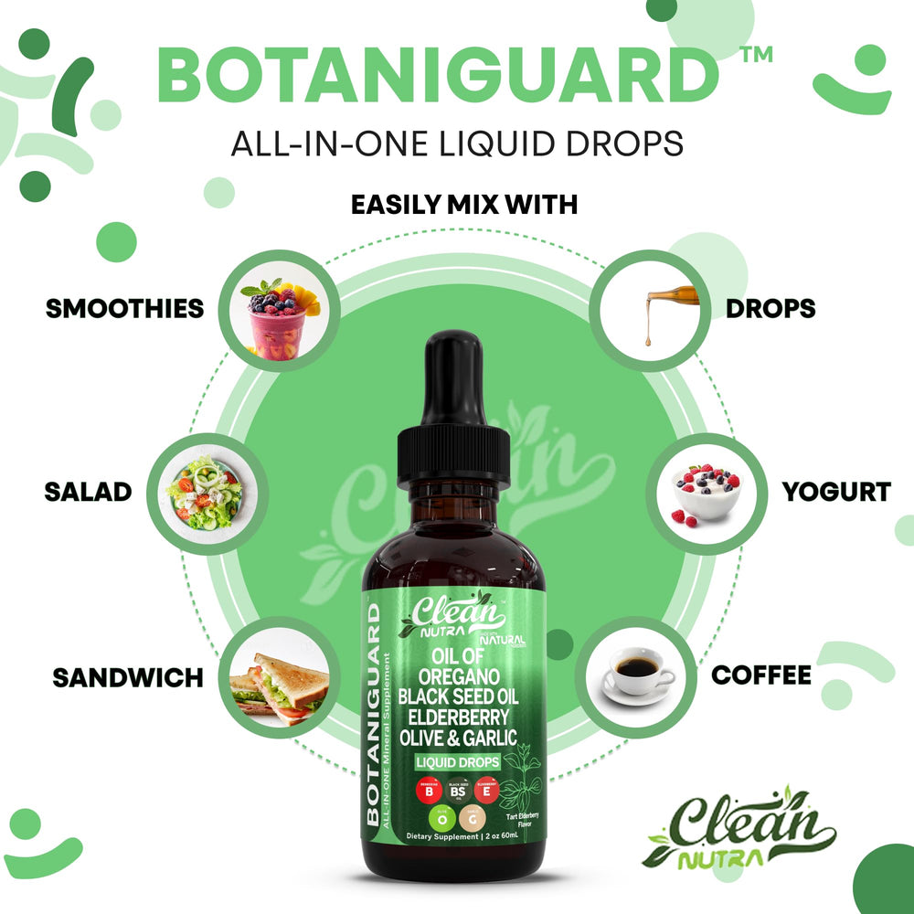 Alcohol-free immune formula in dropper bottle