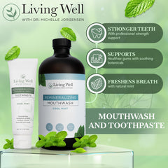 Alcohol-free mouthwash front view