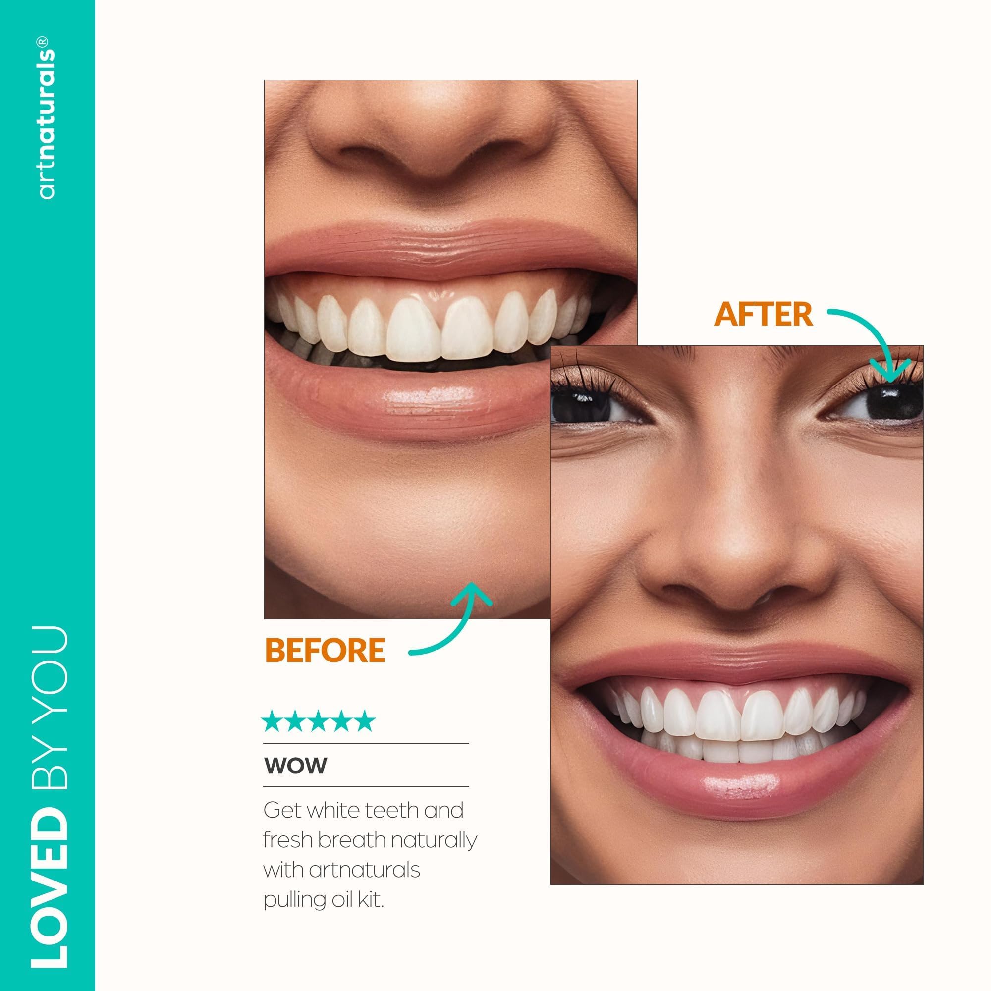 Alcohol-free coconut oil pulling mouthwash