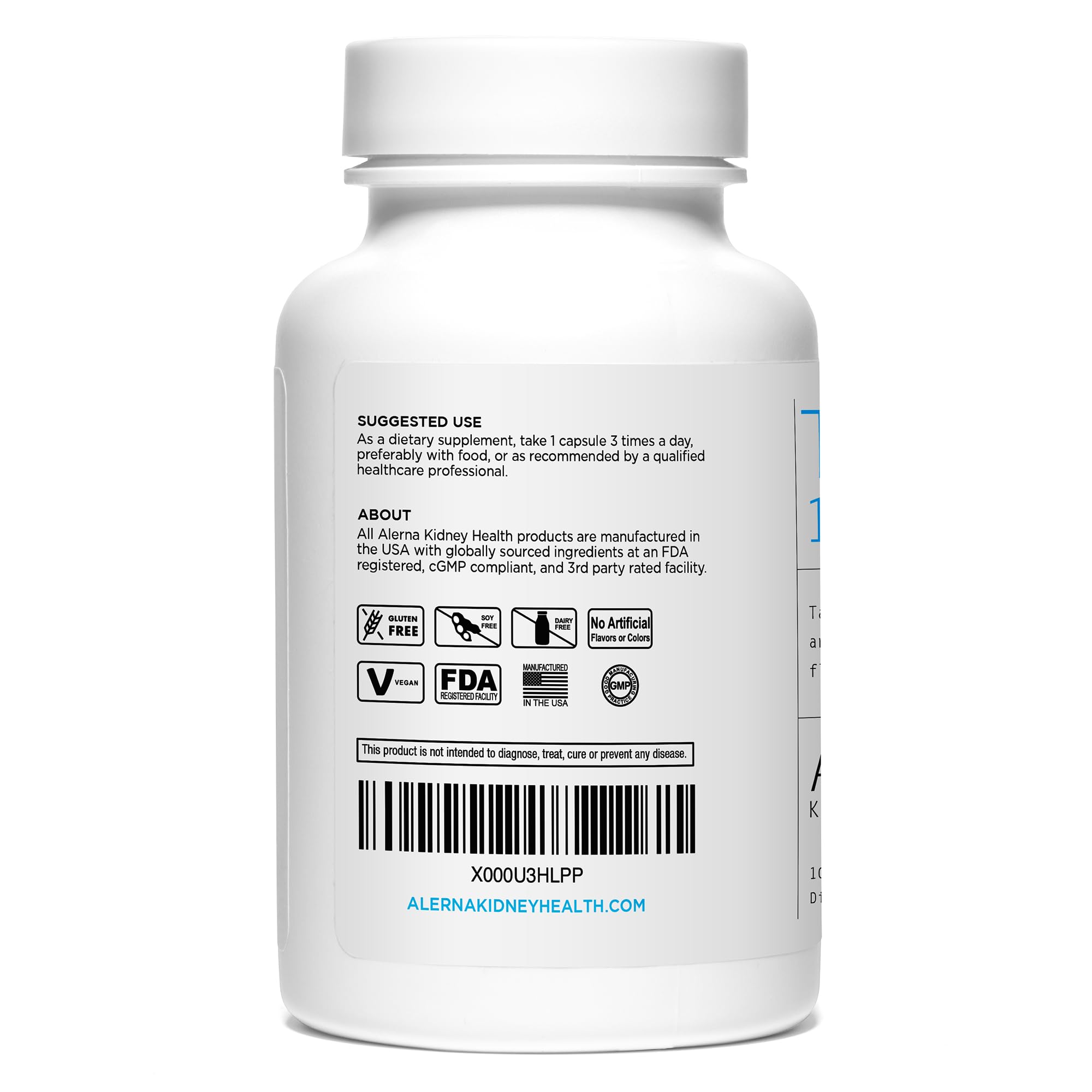 Ingredient list highlighting gluten-free and non-GMO