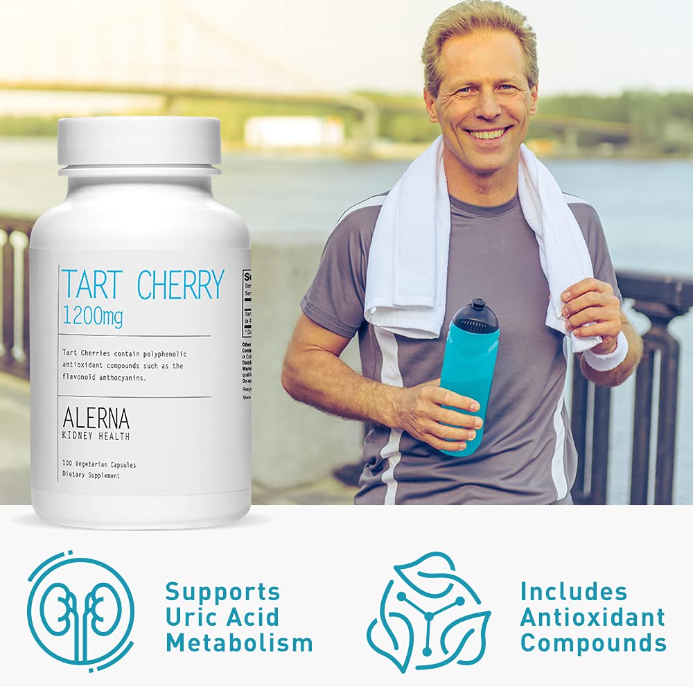 Healthy joints concept with tart cherry illustration